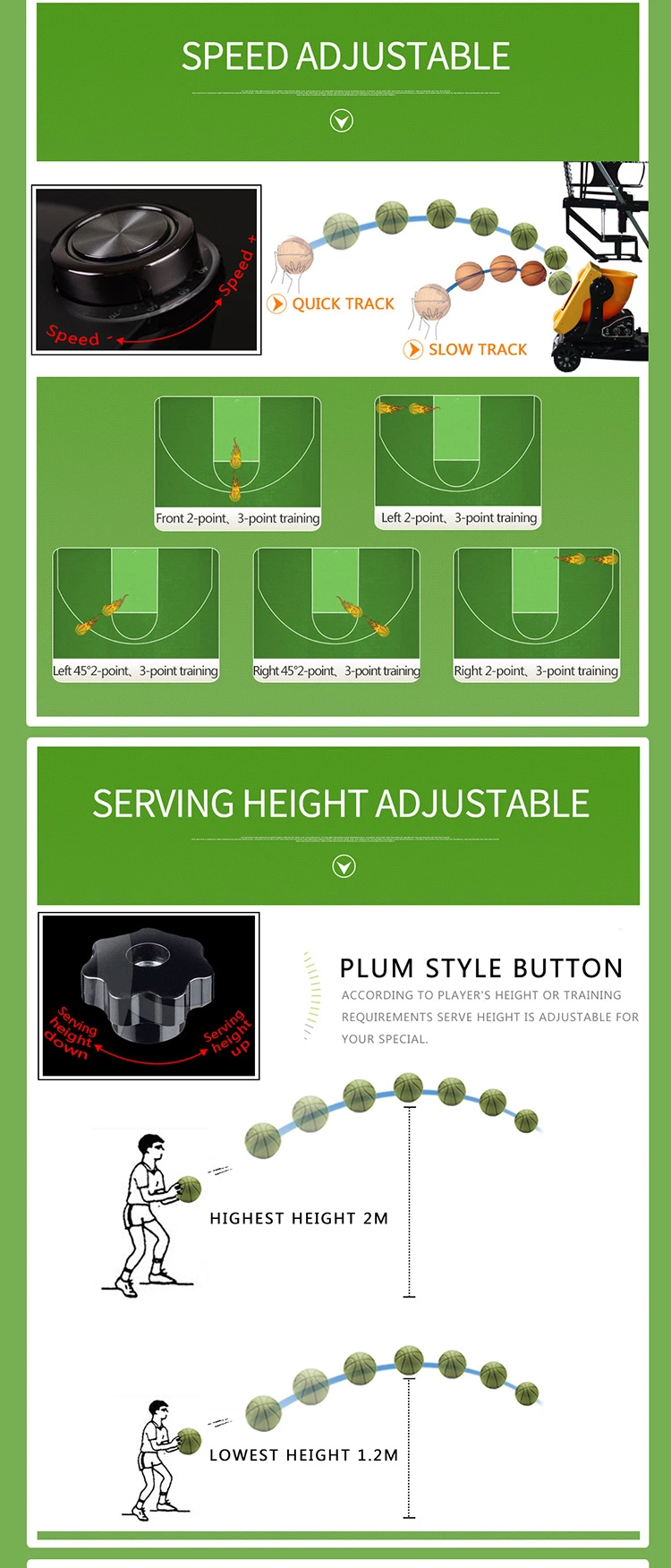 New Intelligent Basketball Training Shooting Machine Equipment for Sale (S6829)