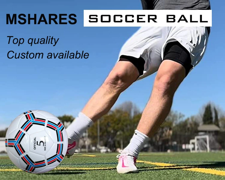 Custom Design Number 5 PVC Outdoor Sporting Soccer Ball