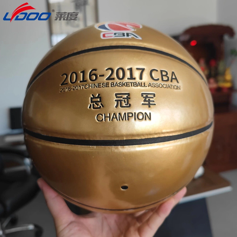 No. 5 No. 7 Basketball Smooth PU Leather Adult Club Gift Championship Gold Commemorative Basketball