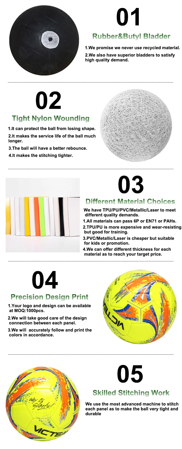 Cheap Vibrant Color Machine Stitched Futsal Ball