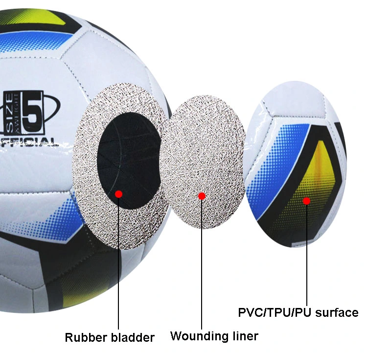 Professional Size 5 Team Sport PVC Footballs