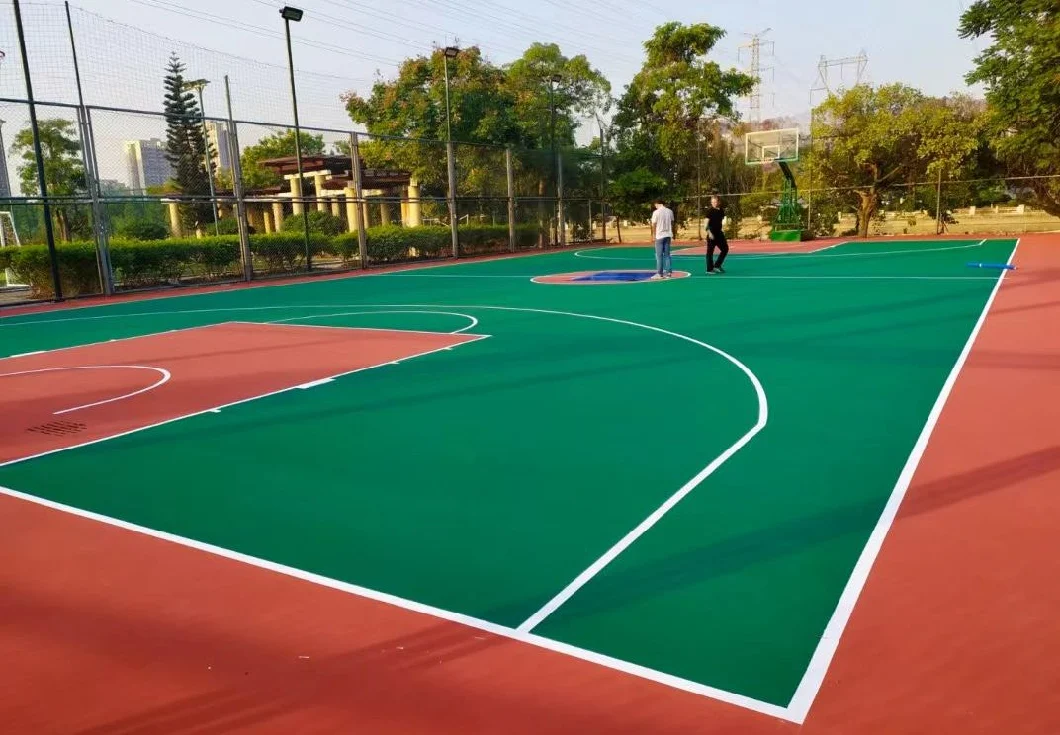 Stadium Silicon PU Acrylic Outdoor Ball Field Rubber Silicone PU Material Stadium Construction Outdoor Plastic Golf Course