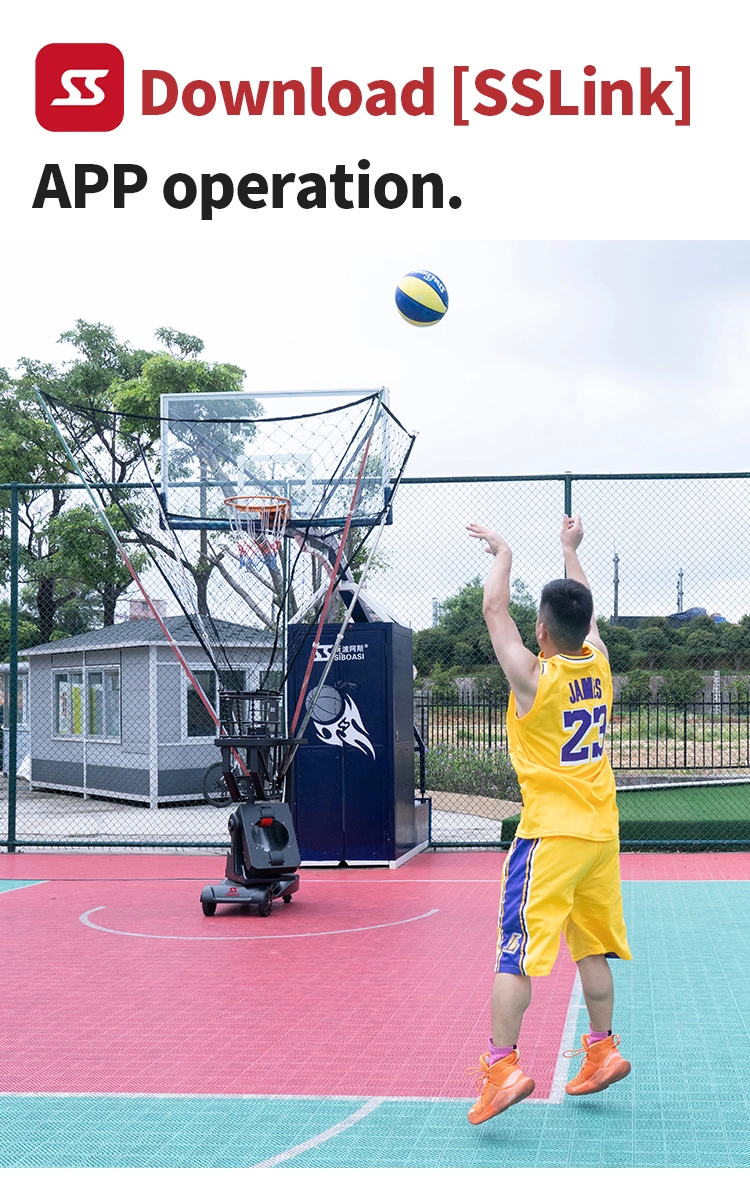 Factory Price Popular Style Siboasi Basketball Shooting Machine Ss-K6809p2 Using for Adults Training Skill