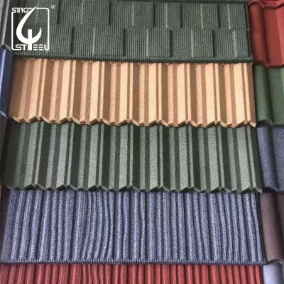 0.5mm Thickness Dx51d Dx52D Galvalumed Stone Coated Steel Roof Sheet