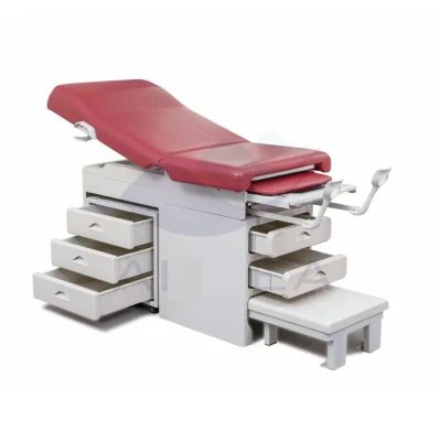 Hospital Equipment Drawers Gynecological Examination Bed Medical Gynecology Examination Table