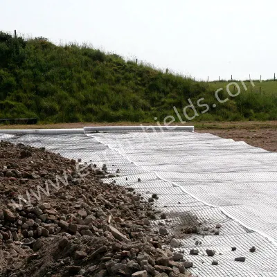 Composite 30kn Fiberglass High Strength Tensile Uniaxial Biaxial Geogrid