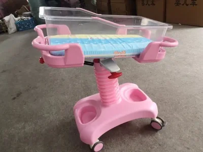 Hot Sales ABS Baby Cot for Hospital Baby New-Born Infant Bed Cart