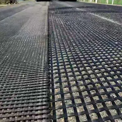 High Strength PVC Coated Polyester Geogrid Composite with PP Pet Nonwoven Geotextile Geocomposite