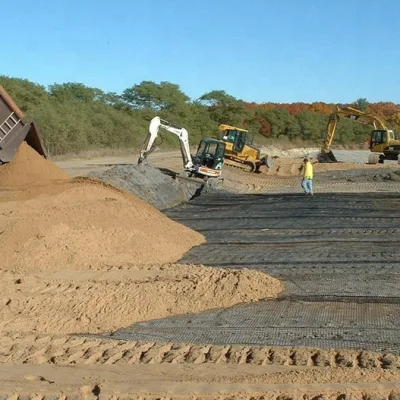 Uniaxial Geogrid Fabric for Roadworks