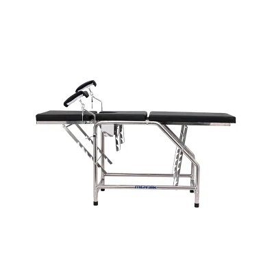 Mc-C06 Stainless Steel Manual Medical Gynecological Examination Table for Parturition/Labour/Childbirth