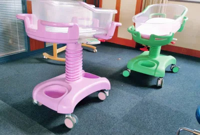 Beds with Wheels Hospital ABS Flexible Adjustable Baby Children Crib