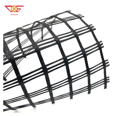 4% Elongation 100kn Fiberglass Mesh Geogrid with CE Certification Geogrid for Road Construction Sale