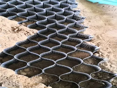 Textured and Perforated HDPE Plastic Geocell Manufacturer for Road Construction