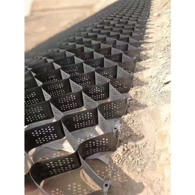Factory Price Ultrasonic Welding HDPE Gravel Grid Geocell Sale Soft Black Wall Belts Surface Packing Parts Plastic Color Railway