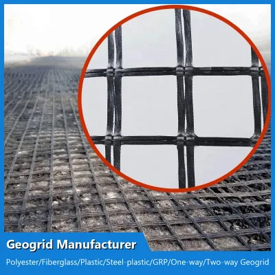 Self-Adhesive Fiberglass Geogrid Price Asphalt Grid 80-80kn for Road Construction
