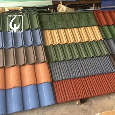 0.5mm Thickness Dx51d Dx52D Galvalumed Stone Coated Steel Roof Sheet