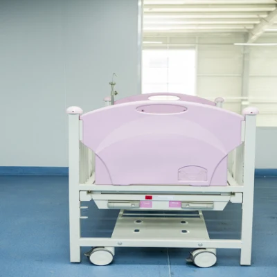 ABS Detachable Manual Double Crank Patient Medical Bed Children Pediatric Hospital Bed