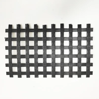 Manufacturer Polyester Geo Grid Knitted PVC Geogrid with CE