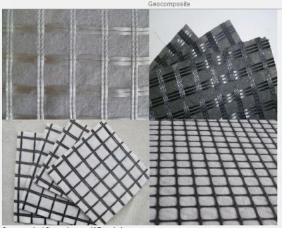 Composite Geogrid Fiberglass Geogrid Self-Adhesive Combigrid Nonwoven Geotextile for Drainage Isolation Global Sale