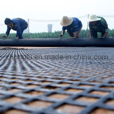 Factory Price Steel Plastic Welded Geogrid 60kn for Road Construction
