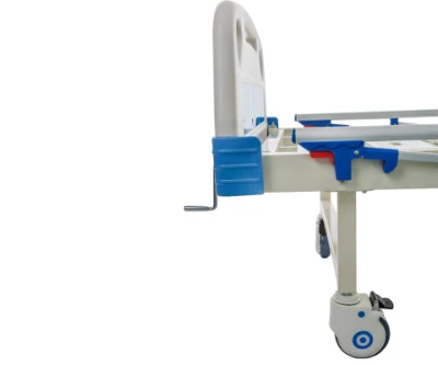 Big Stock Cheap Price Single Crank Manual Medical Hospital Bed for Mobile Hospitals