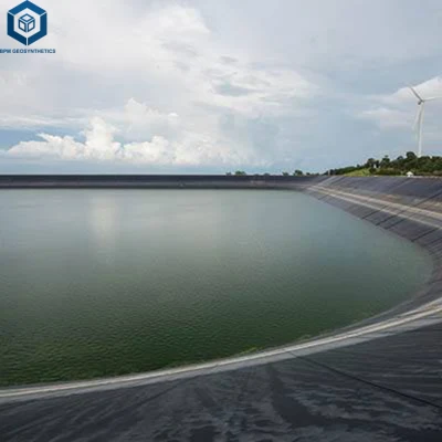 Waterproof HDPE Geomembrane Pond Liner for River Embankment Project in Singapore