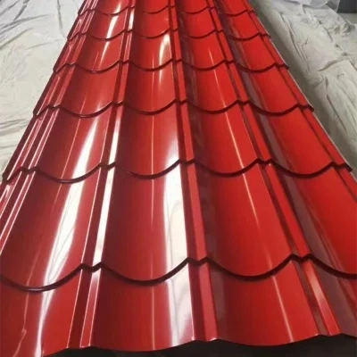 Thick Coating Functional High Strength Rich Color Cold Rolled Low Wave Zinc Painting PPGI Corrugated Steel Roofing Sheet for
