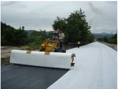 Filtration and Drainage Applications Pet Filament Nonwoven Geotextile Railroad Ballast Separation