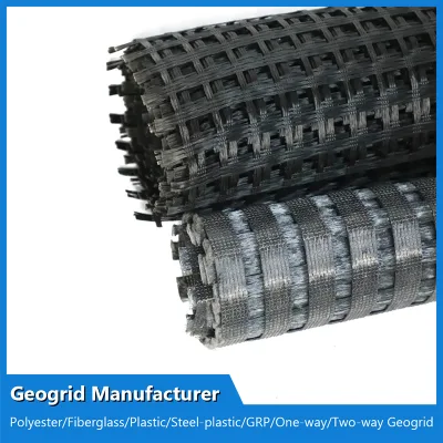 Bitumen Coating Fiberglass Geogrid Supplier Polyester Geogrid High Tensile Strength Fiberglass Geogrid