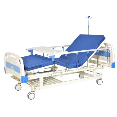 [CH-M02B] Manual Two Cranks Two Functions Adjustable Medical Hospital Bed on Casters for Patients as Hospital Furuniture