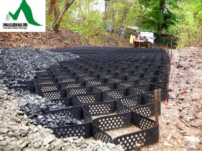150mm High 445mm Welding Distance Textured Geocells for Retaining Wall