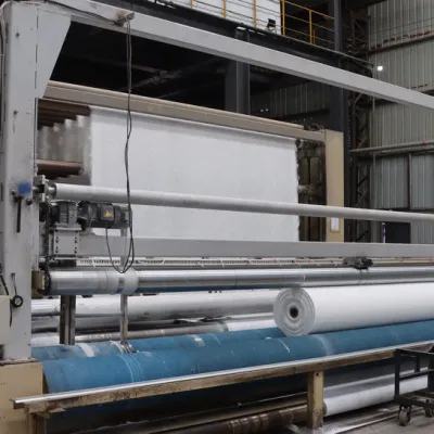 Polyester/Polypropylene Filament and Short Filament Spunbonded Nonwoven Geotextile for Filtration, Isolation, and Reinforcement of Landfill Tailings Treatment