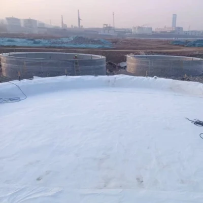 Polypropylene Short Fabric PP Non-Woven Geotextile Filtration Drainage Separation for Contruction Materials