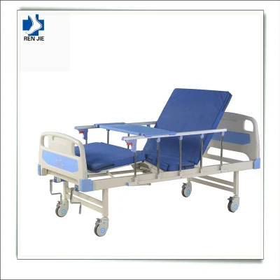 Portable Folding Clinic Furniture Adjustable Manual Medical Nursing Patient Metal Hospital Bed