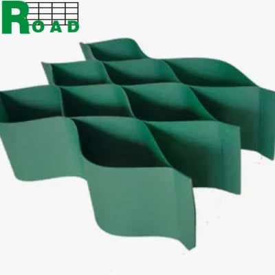 Customized Black Green HDPE Geocell Gravel Grid Stabilizer for Honeycomb Slope Protection and Engineering Construction