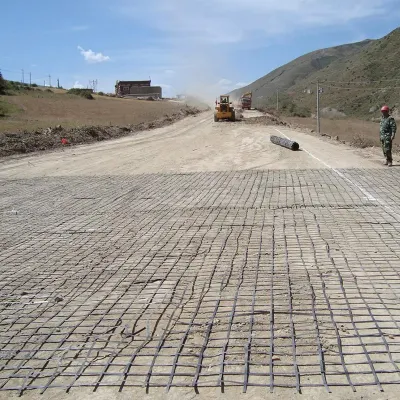 Uniaxial Geogrid Fabric for Roadworks
