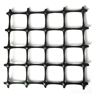 30kn 40kn 50kn High Tensile Strength Plastic / Polyster Geogrid with PVC Voating for Retaining Walls