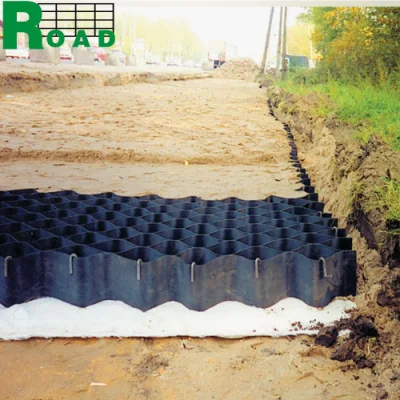 Customized Black Green HDPE Geocell Gravel Grid Stabilizer for Honeycomb Slope Protection and Engineering Construction