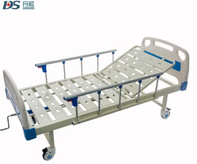 Big Stock Cheap Price Single Crank Manual Medical Hospital Bed for Mobile Hospitals