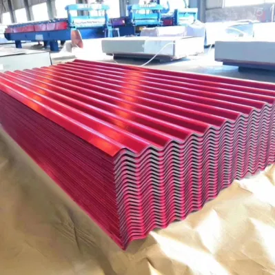Building Material Gi PPGI Galvanized Prepainted Color Coated Corrugated Glazed Trapezoidal Steel Roofing/Roof Tile Sheet