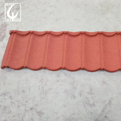 0.5mm Thickness Dx51d Dx52D Galvalumed Stone Coated Steel Roof Sheet