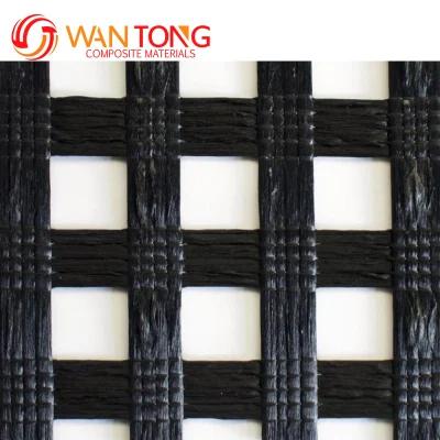100kn/M Driveway Construction Material Polyester Geogrid Fabric for Retaining Walls