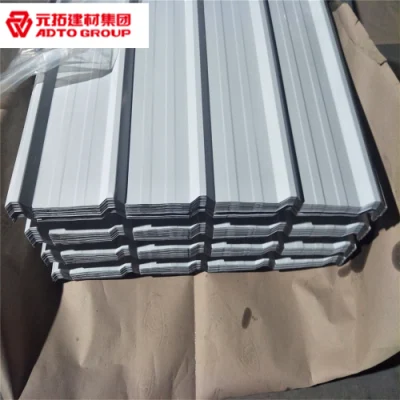 Adto Wholesale Pre-Paint Galvanized 20 Gauge Corrugated Metal 0.45 mm Thick Aluminum Zinc Roofing Sheet