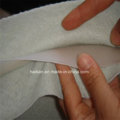 White Color One Membrane Two Geotextile Composite Geomembrane
