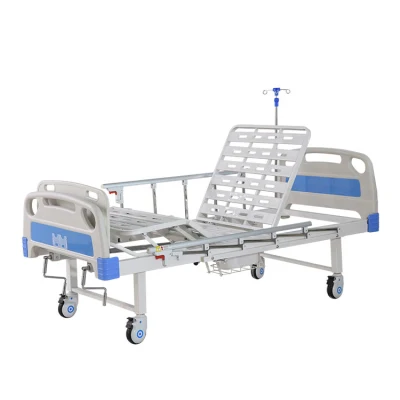 New Style Manual Hospital Bed 2 Crank Medical Bed Big Stock