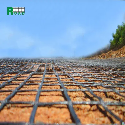 China Professional Geosynthetics Manufacturer Polyester Biaxial Geogrid Supplier 100-30, 120-30, 150-30