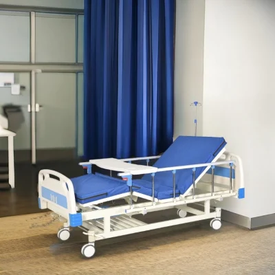 [CH-M02B] Manual Two Cranks Two Functions Adjustable Medical Hospital Bed on Casters for Patients as Hospital Furuniture