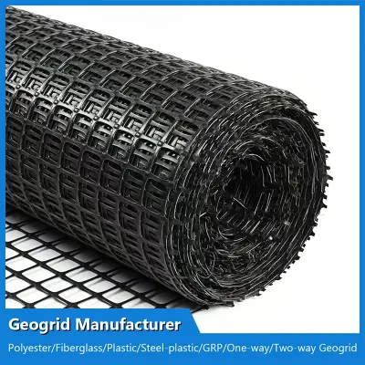 High Tensile Basalt Fiber Mesh Geo Grid PP Plastic Biaxial Geogrid Coated Bitumen 100-100kn/M for Sale