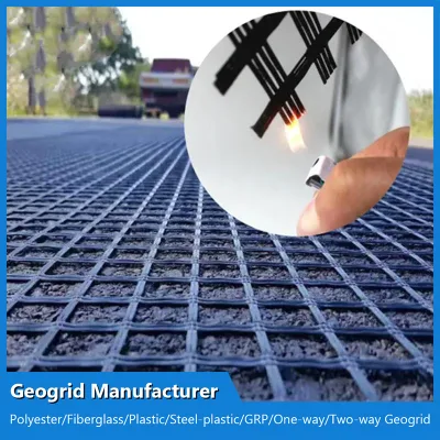 Self-Adhesive Fiberglass Geogrid Price Asphalt Grid 80-80kn for Road Construction