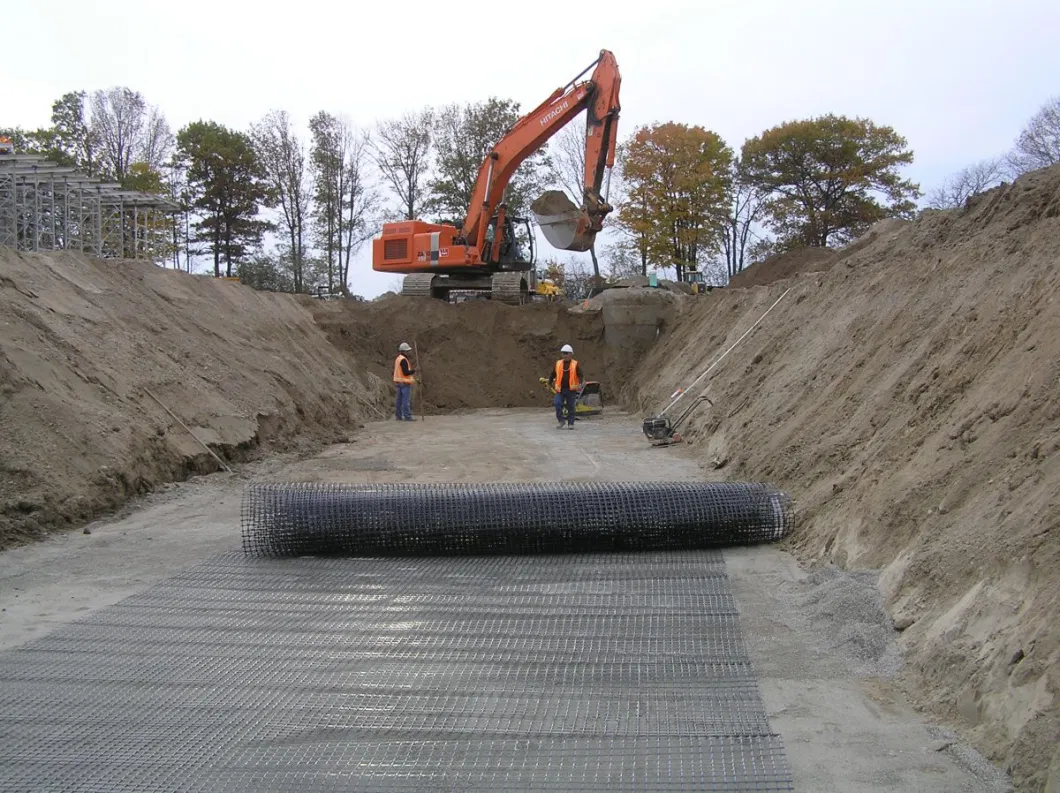 Retaining Walls Protect Soil Reinforcement and Stabilization Polyester Geogrid Factory Price 6t 8t 10t 20t Geogrid